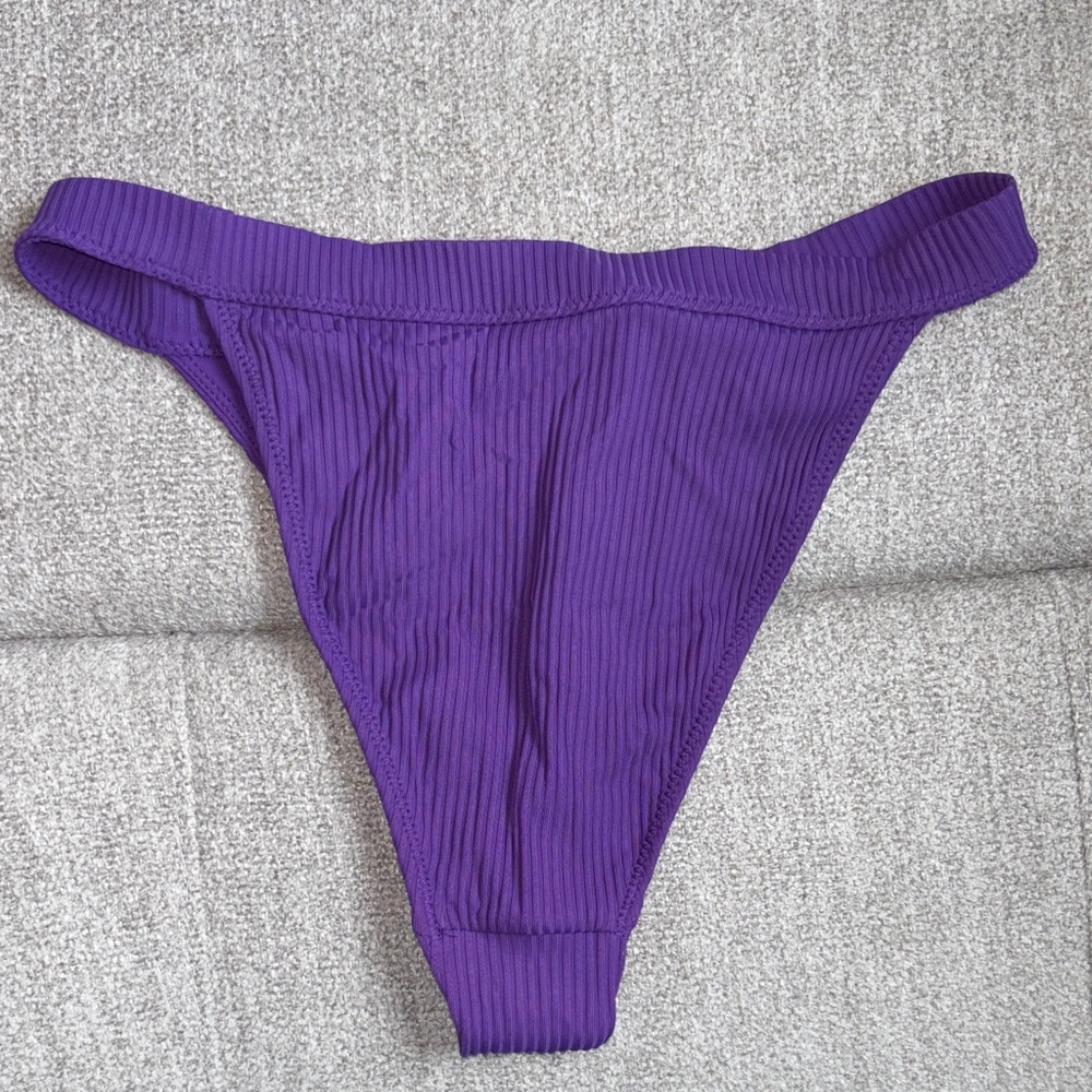 Pacsun Ribbed Purple Bikini Bottom - Picture 2 of 3